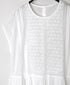 NMDS26523 60s ORGANIC CAMBRIC WITH EMB FRENCH/SL BACK OPENING DRESS