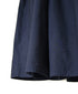 NMDS26534 60s ORGANIC POPLIN PLAIN GATHERED V-NECK DRESS