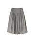 NMDS26535 60s ORGANIC POPLIN PLAIN PINTUCK FLARED SKIRT