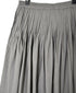 NMDS26535 60s ORGANIC POPLIN PLAIN PINTUCK FLARED SKIRT