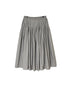 NMDS26535 60s ORGANIC POPLIN PLAIN PINTUCK FLARED SKIRT