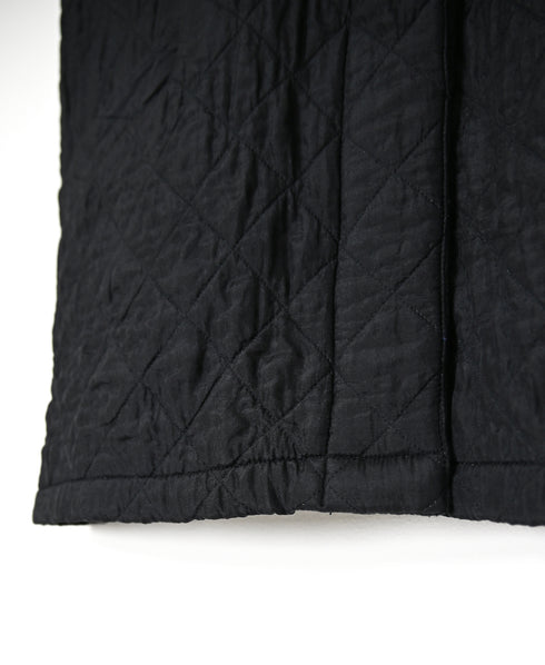 NMDS26554 BANGALORE SILK PLAIN QUILTED C-NECK VEST