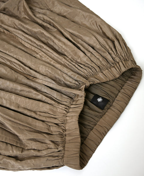 NMDS26556 BANGALORE SILK PLAIN STITCHED GATHERED SKIRT