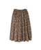 NMDS26564 BANGALORE SILK FLOWER PRINT STITCHED GATHERED SKIRT