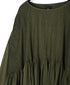 NMDS26602D ORGANIC MICRO CHECK&VOILE PLAIN PATCHWORK OVERDYE PINTUCK PULLOVER DRESS