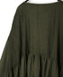 NMDS26602D ORGANIC MICRO CHECK&VOILE PLAIN PATCHWORK OVERDYE PINTUCK PULLOVER DRESS