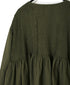 NMDS26603D ORGANIC MICRO CHECK&VOILE PLAIN PATCHWORK OVERDYE CREW-NECK BUTTON SHIRT WITH PINTUCK