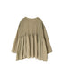 NMDS26603D ORGANIC MICRO CHECK&VOILE PLAIN PATCHWORK OVERDYE CREW-NECK BUTTON SHIRT WITH PINTUCK