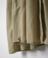 NMDS26604D ORGANIC MICRO CHECK&VOILE PLAIN PATCHWORK OVERDYE CREW-NECK BUTTON SHIRT MAXI DRESS WITH PINTUCK