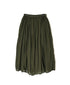 NMDS26605D ORGANIC MICRO CHECK&VOILE PLAIN PATCHWORK OVERDYE RAJASTHAN GATHERED SKIRT
