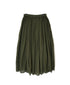 NMDS26605D ORGANIC MICRO CHECK&VOILE PLAIN PATCHWORK OVERDYE RAJASTHAN GATHERED SKIRT