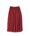NMDS26605D ORGANIC MICRO CHECK&VOILE PLAIN PATCHWORK OVERDYE RAJASTHAN GATHERED SKIRT