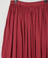 NMDS26605D ORGANIC MICRO CHECK&VOILE PLAIN PATCHWORK OVERDYE RAJASTHAN GATHERED SKIRT