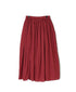 NMDS26605D ORGANIC MICRO CHECK&VOILE PLAIN PATCHWORK OVERDYE RAJASTHAN GATHERED SKIRT