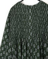 NMDS26612 80s ORGANIC SMALL CHECK MEDIUM FLOWER BLOCK PRINT C/NECK P/O SHIRT WITH PINTUCK