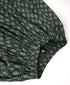 NMDS26615 80s ORGANIC SMALL CHECK MEDIUM FLOWER BLOCK PRINT GATHERED SKIRT WITH LINING