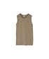 NMF1801 COTTON PEIGNE CREW-NECK SLEEVELESS