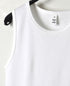 NMF1801 COTTON PEIGNE CREW-NECK SLEEVELESS