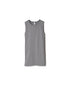 NMF1801 COTTON PEIGNE CREW-NECK SLEEVELESS