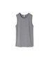 NMF1801 COTTON PEIGNE CREW-NECK SLEEVELESS