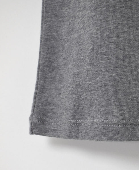 NMF1801 COTTON PEIGNE CREW-NECK SLEEVELESS