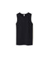 NMF1801 COTTON PEIGNE CREW-NECK SLEEVELESS