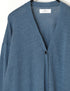 NNSL26001 12GG 1PLY LINEN/COTTON V-NECK 1BUTTON CARDIGAN