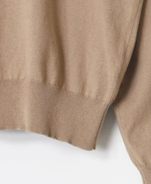 NNSL26012 14GG 1PLY HIGH TWIST COTTON CREW-NECK CARDIGAN