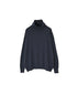 NNSL26501 14GG PLAIN STITCH COTTON/NYLON/SILK TURTLE NECK PULLOVER