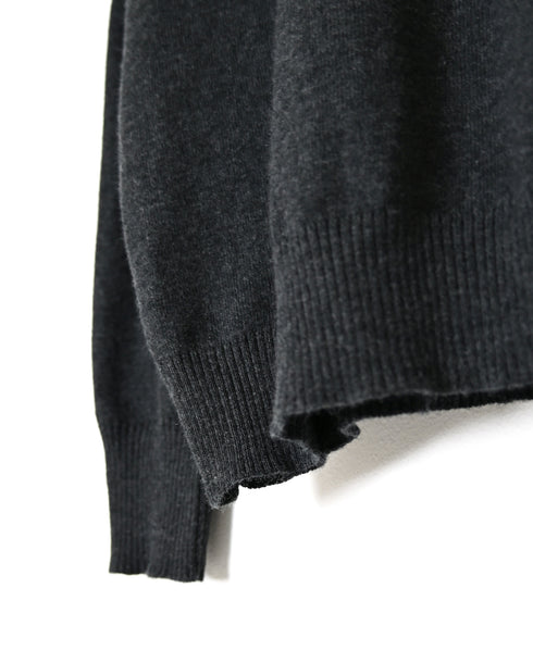 NNSL26501 14GG PLAIN STITCH COTTON/NYLON/SILK TURTLE NECK PULLOVER