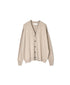 NNSL26503 14GG PLAIN STITCH COTTON/NYLON/SILK V-NECK CARDIGAN