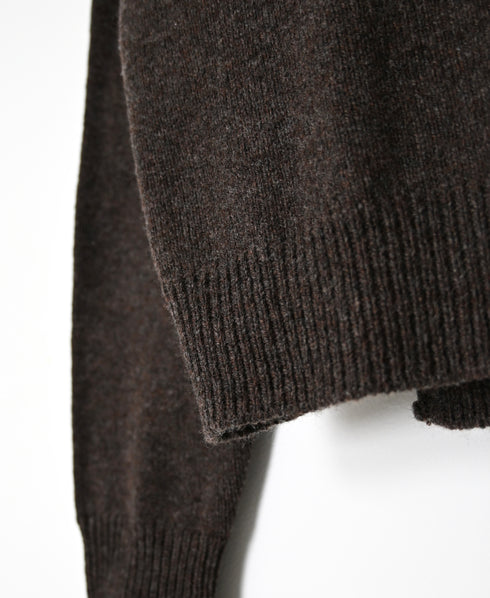 NNSL26511 7GG PLAIN STITCH NYLON/COTTON/WOOL CARDIGAN