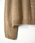 NNSL26513 7GG PLAIN STITCH NYLON/COTTON/WOOL CREW-NECK CARDIGAN
