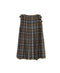 NOD0853 WORSTED WOOL LOW WAIST PLEATS WRAP SKIRT LENGTH 80cm