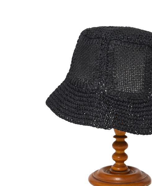 NSG2622 CROCHET PATTERNED PAPER HAT