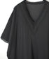 NSL24032 80s COTTON VOILE LACE V-NECK LACE S/SL PULLOVER