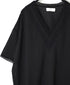 NSL24032 80s COTTON VOILE LACE V-NECK LACE S/SL PULLOVER