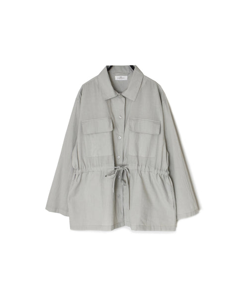 NSL26001 60s CAMBRIC PLAIN REGULAR COLLAR FLAP POCKET SHIRTS
