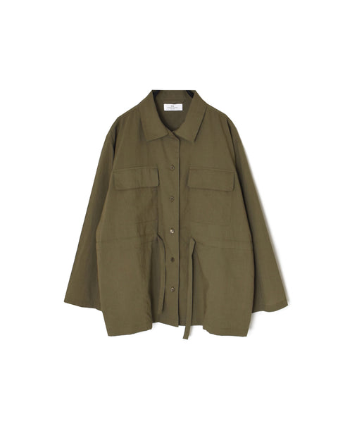 NSL26001 60s CAMBRIC PLAIN REGULAR COLLAR FLAP POCKET SHIRTS