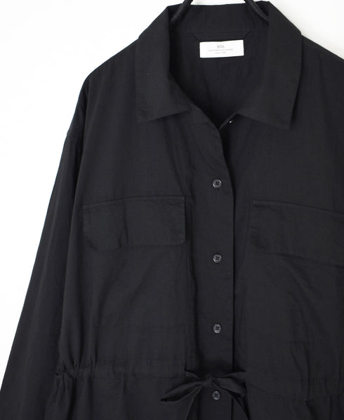 NSL26001 60s CAMBRIC PLAIN REGULAR COLLAR FLAP POCKET SHIRTS