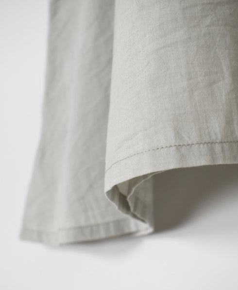 NSL26002 60s CAMBRIC PLAIN BACK OPENING NO/SL SMOCK