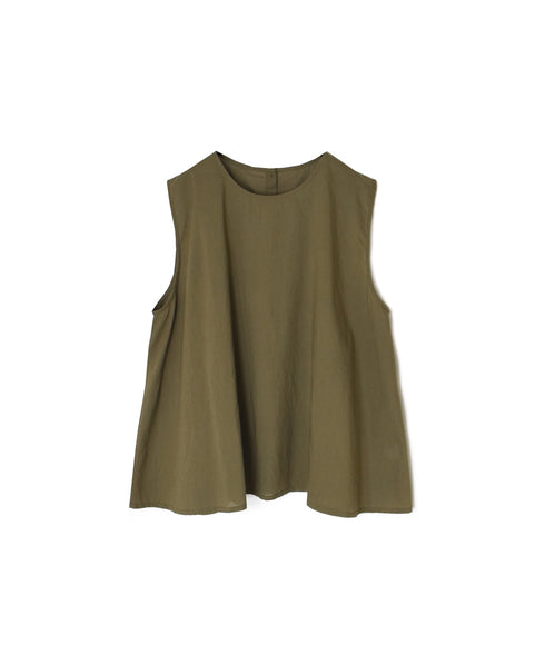 NSL26002 60s CAMBRIC PLAIN BACK OPENING NO/SL SMOCK