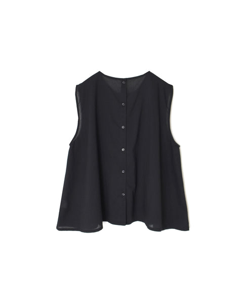 NSL26002 60s CAMBRIC PLAIN BACK OPENING NO/SL SMOCK