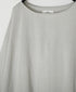 NSL26003 60s CAMBRIC PLAIN CREW-NECK BACK SIDE GATHERED DRESS WITH LINING