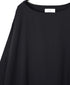 NSL26003 60s CAMBRIC PLAIN CREW-NECK BACK SIDE GATHERED DRESS WITH LINING