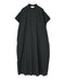 NSL26007 60s CAMBRIC PLAIN BANDED COLLAR FRENCH/SL DRESS
