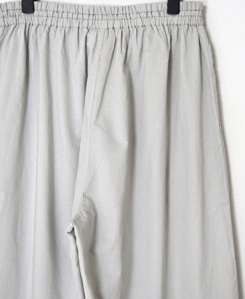 NSL26008 60s CAMBRIC PLAIN WIDE EASY PANTS