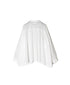 NSL26021 80s COTTON VOILE PLAIN BANDED COLLAR GATHERED SHIRT