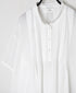 NSL26023 80s COTTON VOILE PLAIN BANDED COLLAR S/SL PINTUCK SHIRT