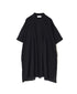 NSL26023 80s COTTON VOILE PLAIN BANDED COLLAR S/SL PINTUCK SHIRT